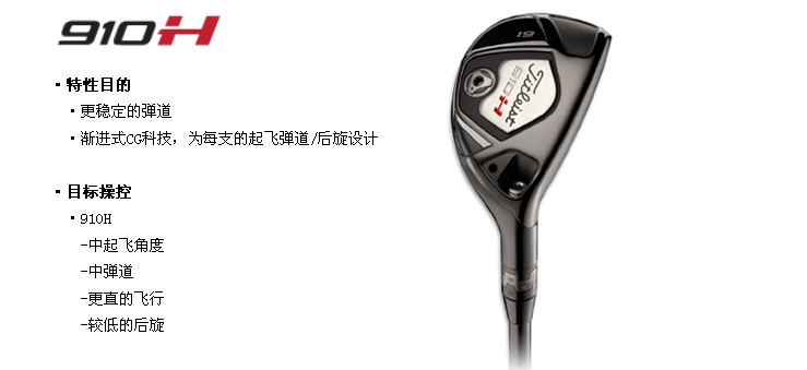 2011新款混合杆火热评测之Titleist 910H 铁木杆