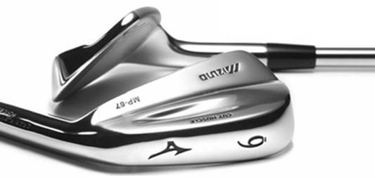 Mizuno MP-67铁杆组 延续MP-60的肌背凹洞钢身设计