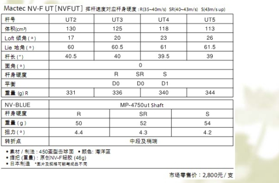 2010年新品马基高NV-F 多功能球杆