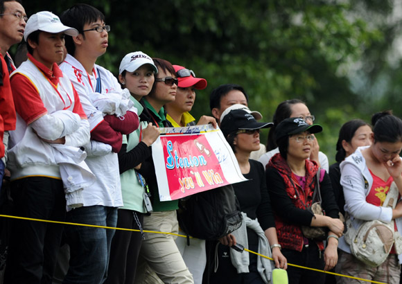 高尔夫世界杯首轮花絮 国旗大联盟