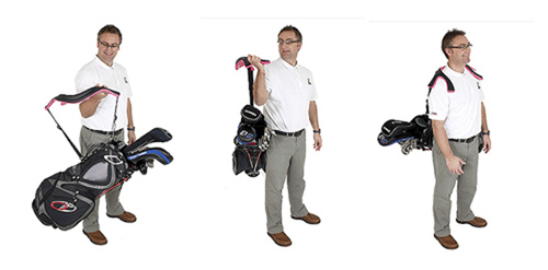 简化背包动作 GolfBone球包负重系统正式推出