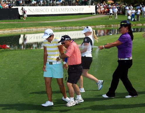 LPGA纳比斯科锦标赛第四轮 获赠钻石戒指