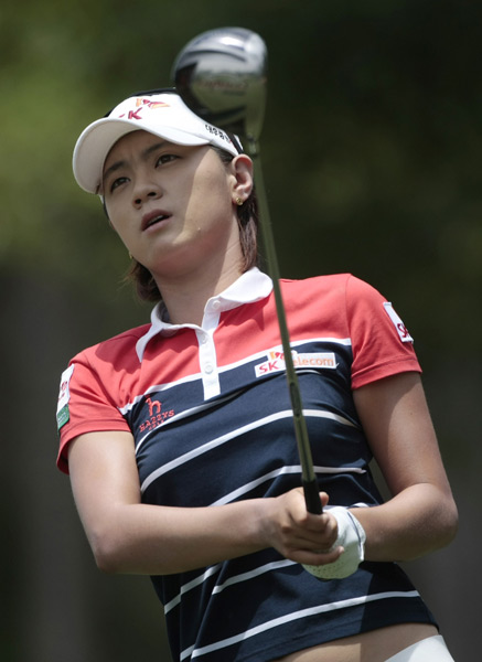 LPGA贝尔精英赛第三轮 绿色充盈洁白世界