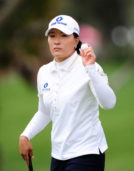 LPGA起亚精英赛次轮 感谢球迷支持