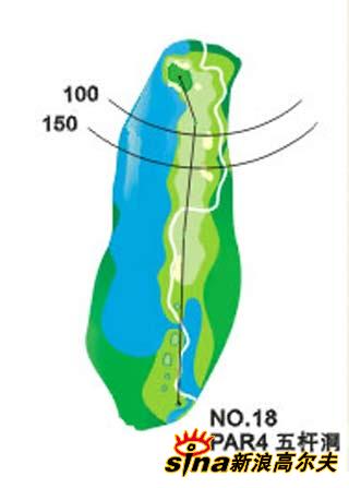 会稽山国际高尔夫球场球道图 第10-18洞