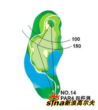 会稽山国际高尔夫球场球道图 第10-18洞