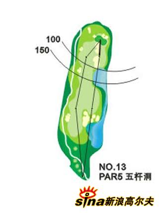 会稽山国际高尔夫球场球道图 第10-18洞