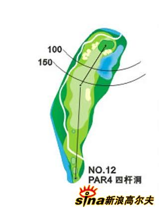 会稽山国际高尔夫球场球道图 第10-18洞