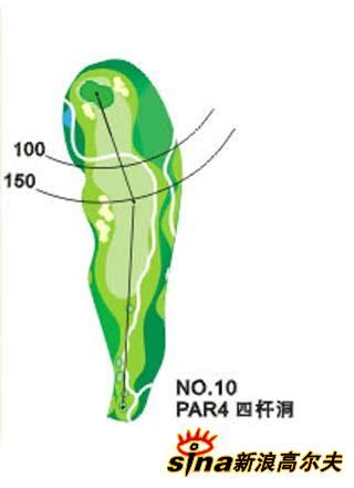 会稽山国际高尔夫球场球道图 第10-18洞