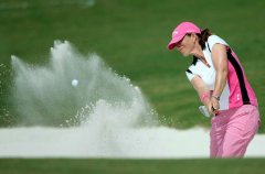 LPGA贝尔精英赛第二轮 卡拉格尔沙坑救球